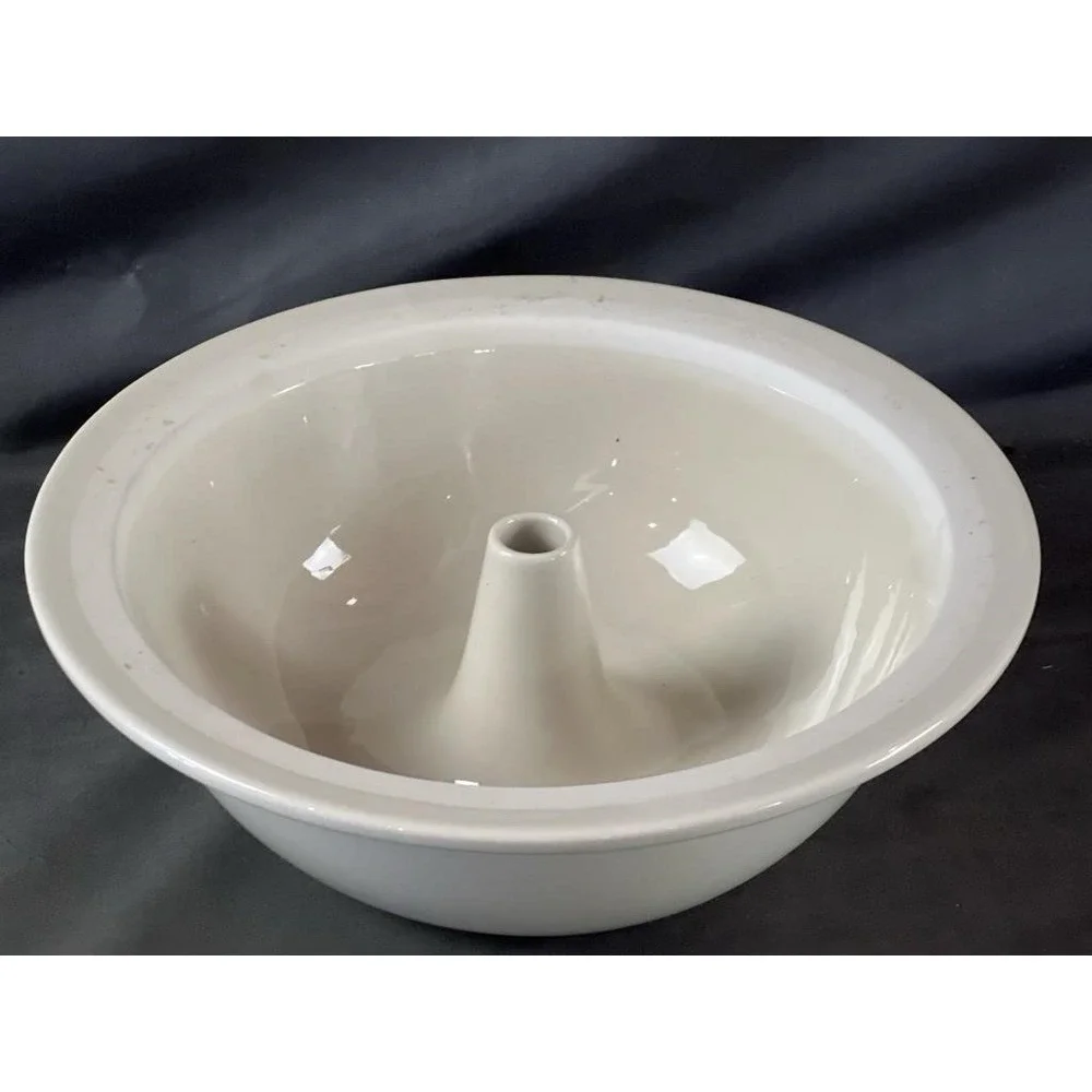 Vintage‎ Kira Fournier Designs Yunnan Steam Pot Off White Glazed Ceramic Rare